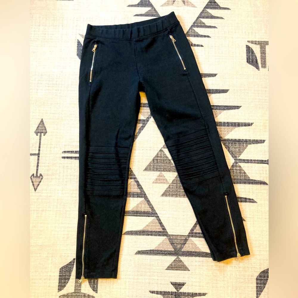 GAP Moto Ponte Zip Leggings/Pants, M